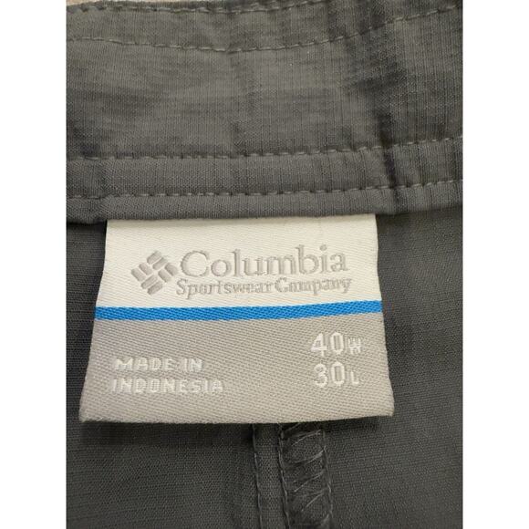 Columbia Mens Gray Blood and Guts III Convertible PFG Omni Shade Pants 40x30 - Picture 5 of 10